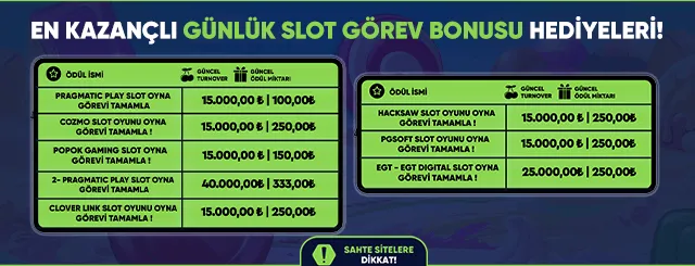 Günlük slot bonus
